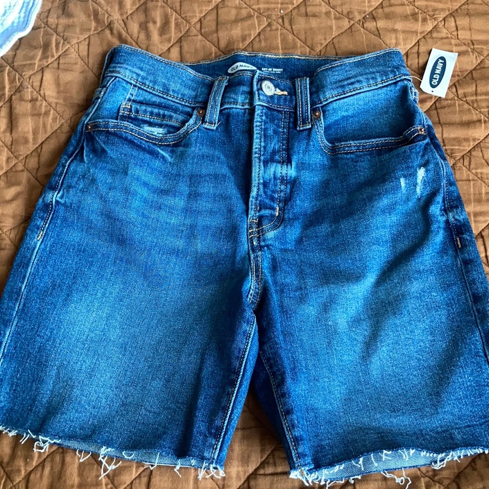 NWT old navy ski high shorts size 0